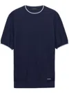Prada Short Sleeve Sweater In Blue