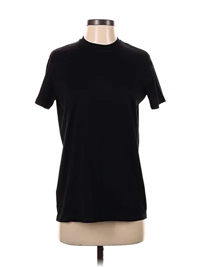 Pre-owned Prada Short Sleeve Turtleneck In Black