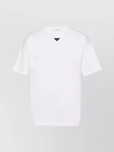 PRADA SHORT SLEEVE V NECK T-SHIRT