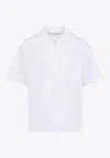 Prada Cotton Shirt With Short Sleeves And Pockets