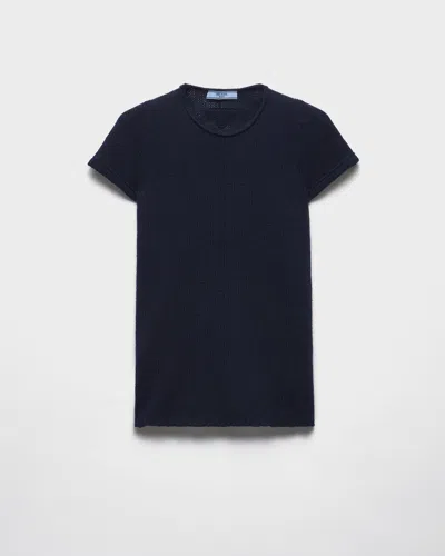 Prada Short-sleeved Cashmere Sweater