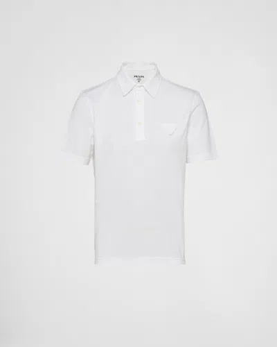 PRADA SHORT-SLEEVED COTTON POLO SHIRT