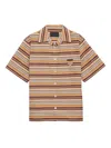 Prada Camicia In Misto Cotone Ricamato Uomo In Multi