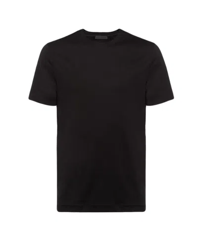 PRADA PRADA SHORT SLEEVED CREWNECK T-SHIRT