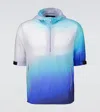Prada Short-sleeved Lightweight Jacket In Blue