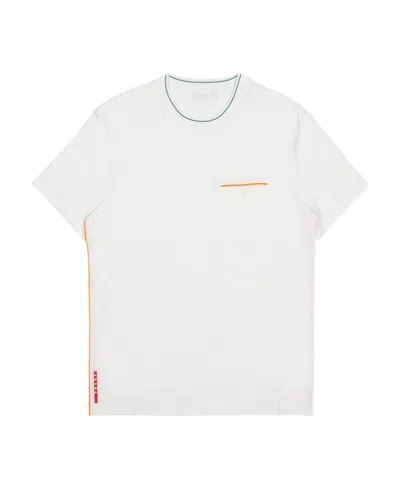 Prada Short-sleeved Logo T-shirt In White