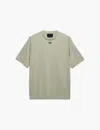 Prada Logo-plaque Cotton T-shirt In Green