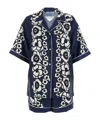Prada Floral Notched Collar Lingerie