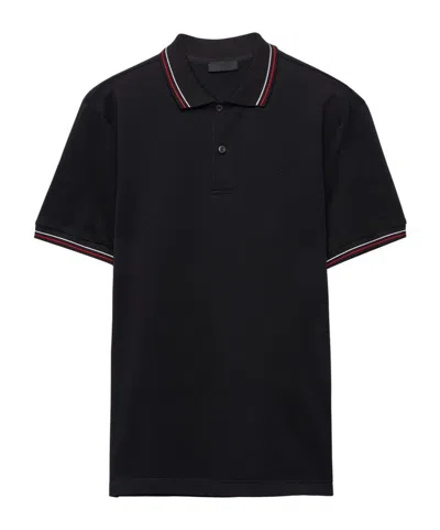 PRADA SHORT-SLEEVED PIQUÉ POLO SHIRT
