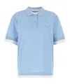 Prada Piquet Polo Shirt With Ribbed Cuffs And Collar In Animal Print
