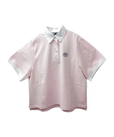 Prada Short-sleeved Polo Shirt In Nude