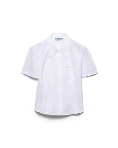 PRADA KURZÄRMLIGES POPELINE-HEMD