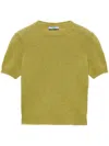 Prada Short Sleeved Pullover In Green