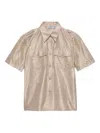 Prada Short-sleeved Shirt In Brown