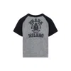Prada Logo Intarsia Knit Top In Gray