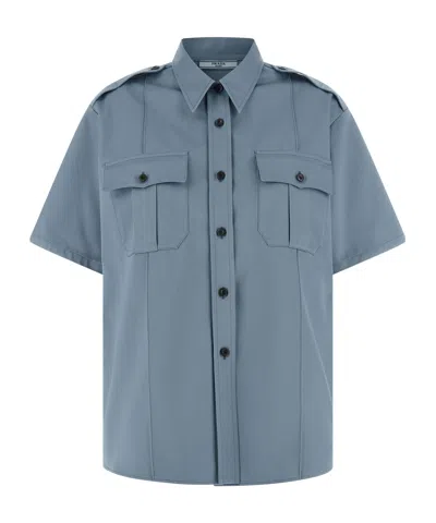 Prada Short-sleeved Shirt In Gray