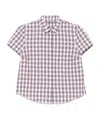 Prada Checked Cotton Shirt In Pink