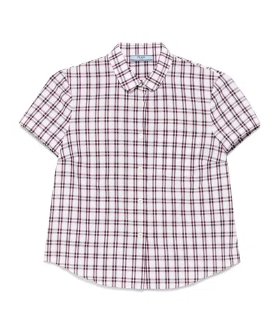 PRADA CHECKED COTTON SHIRT