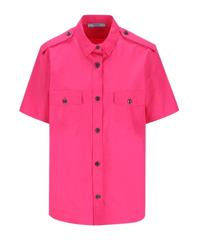 Prada Short-sleeved Shirt In Pink