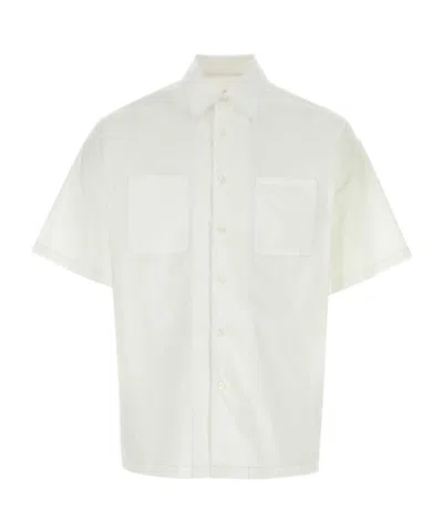 Prada Short-sleeved Shirt In White