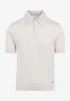 Prada Natural Silk T-shirts And Polos In White