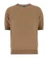 Prada Camel Cashmere Sweater In Brown