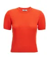 Prada Short-sleeved Sweater In Red