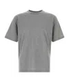 Prada Oversize Crew Neck T-shirt With Squared Silhouette In Gray