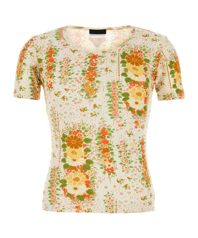 PRADA PRADA GRAPHIC PRINTED CREWNECK T-SHIRT
