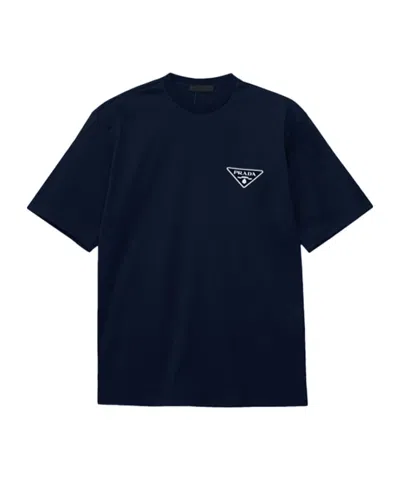 Prada Short-sleeved T-shirt In Blue