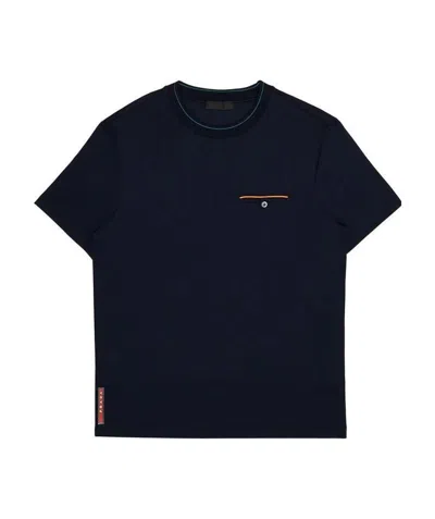 Prada Short-sleeved T-shirt In Blue