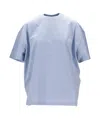 Prada Blue Jersey T-shirt In Light Blue