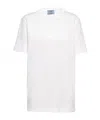 Prada Interlock Short-sleeved T-shirt In White