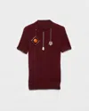 Prada Openwork Motif Wool Sweater With Pendants In Multi
