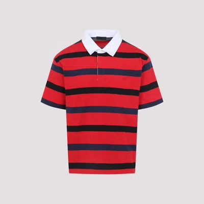 Prada Short Sleeves Polo In Multi