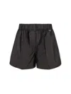 Prada Re-nylon Shorts In Black