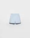 Prada Cotton Poplin Shorts In Multi