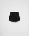 Prada Logo-plaque Track Shorts