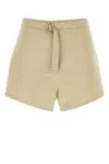 Prada Beige Cotton Blend Shorts In Beige O Tan