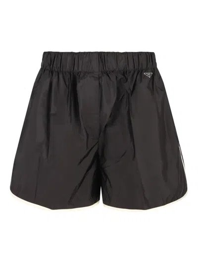 Prada Shorts Re-nylon In Black