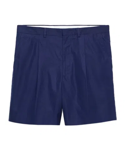 Prada Shorts With Belt Loops In Blue