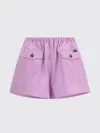 Prada Elasticated Waist Utility Shorts In Purple