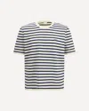 Prada Striped Short Sleeve Crewneck T-shirt In Multi