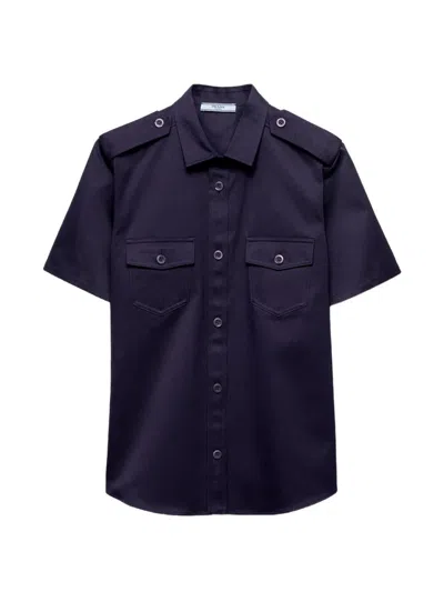 PRADA SHORT-SLEEVE UNIFORM SHIRT