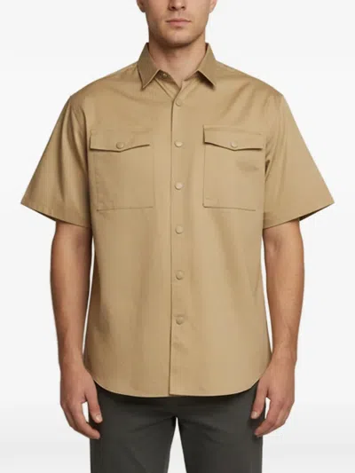 Pre-owned Prada Short-sleeve Utility Shirt In Neutrals