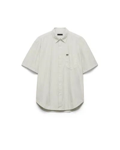 Prada Short-sleeved Cotton Shirt In Green