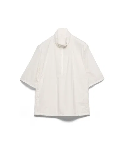 Prada Short-sleeved Re-nylon Blouson Jacket In Animal Print