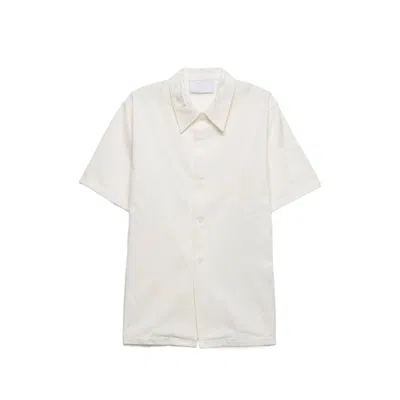 Prada Short-sleeved Shirt In White