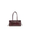Prada Womens Burgundy Medium Leather Shoulder Bag In Burgundy