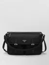 Prada Shoulder Bag Adjustable Strap Small Silhouette In Black